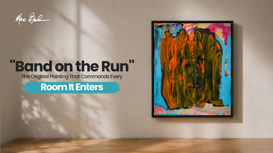 "Band on the Run" — The Original Painting That Commands Every Room It Enters