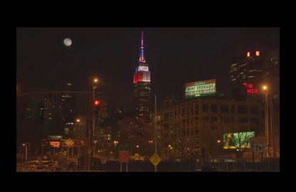May 1, 2015 (Representation of Jasper Johnâ€™s Three Flags from the West side of Manhattan)