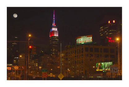May 1, 2015 (Representation of Jasper Johnâ€™s Three Flags from the West side of Manhattan)